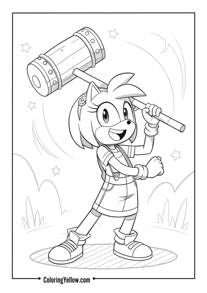 Amy Rose with Hammer
