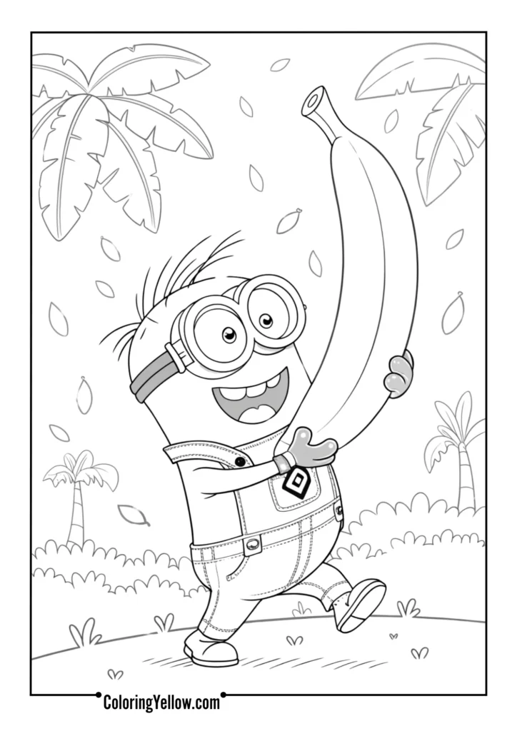 Bob Holding Giant Banana