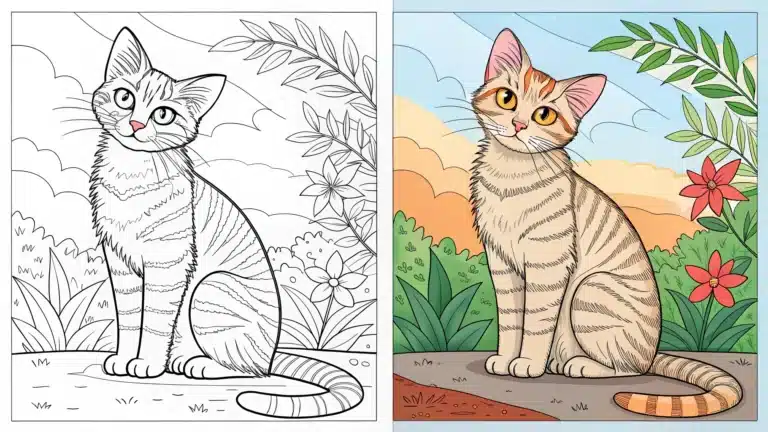 Cat Coloring Pages
