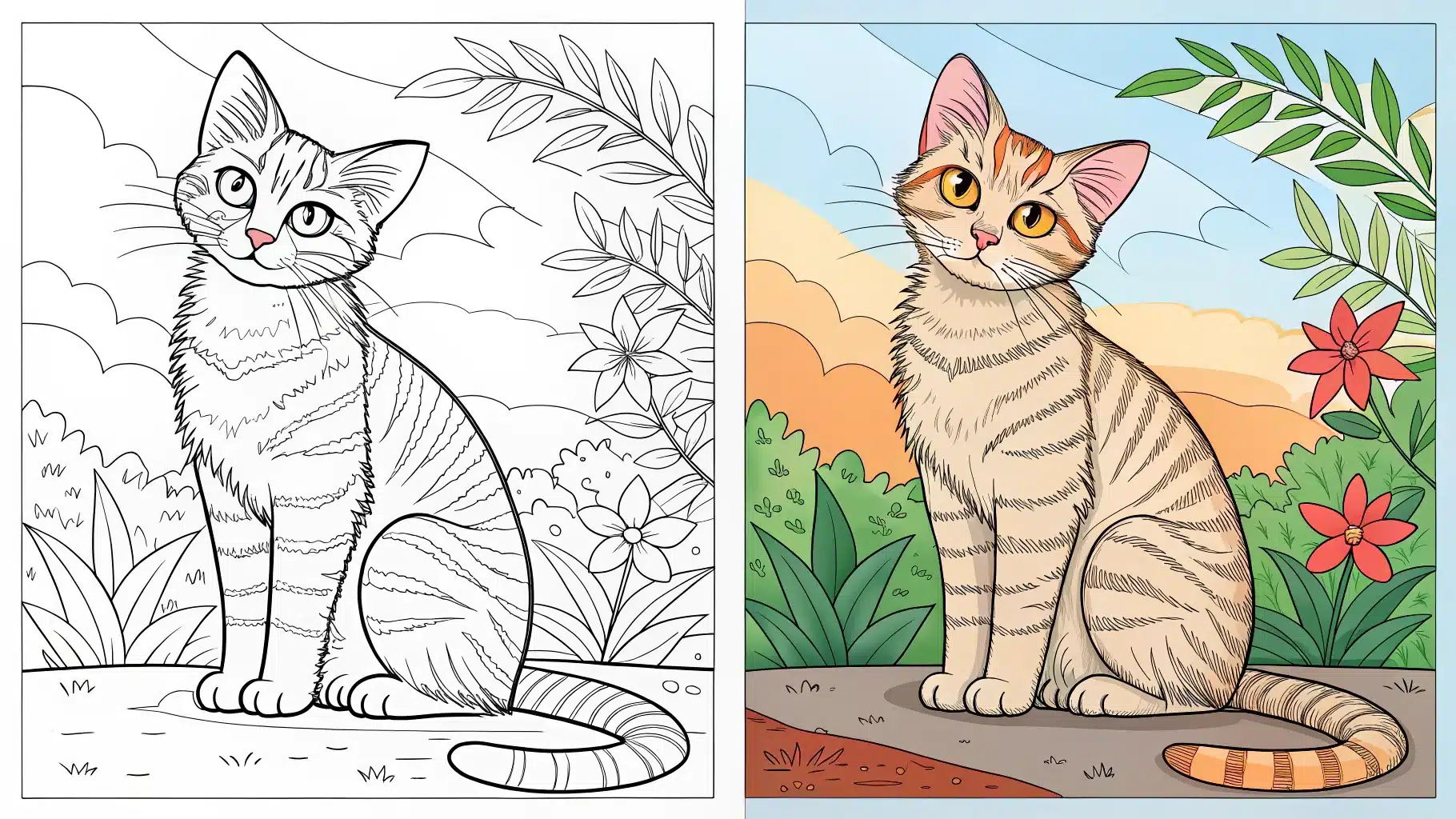Cat Coloring Pages