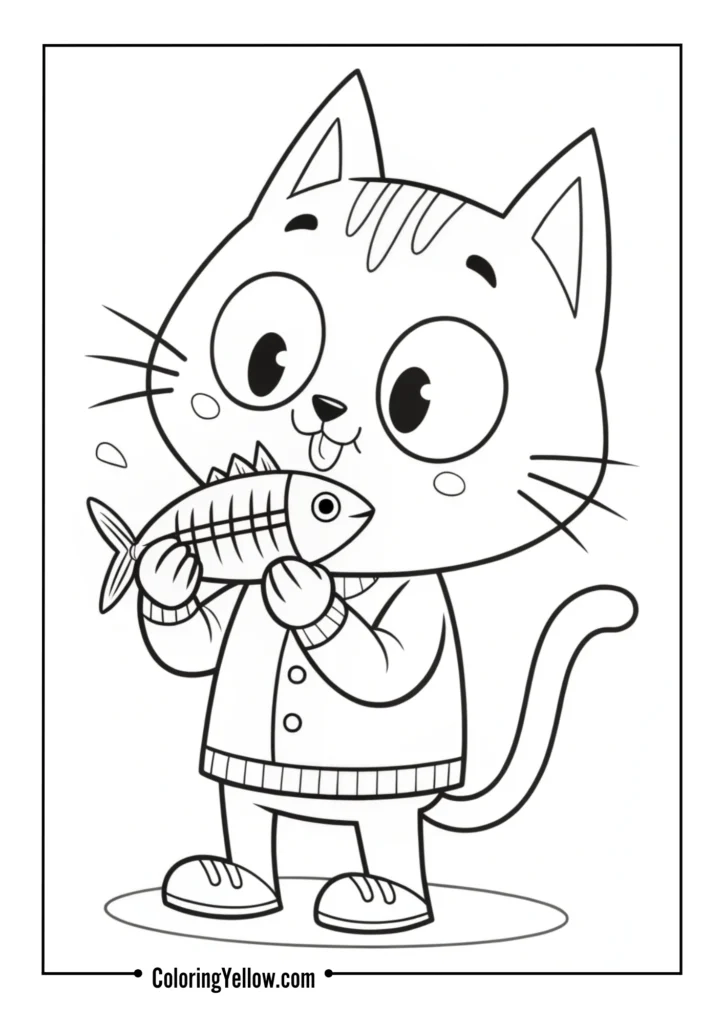 Cat with Fishbone