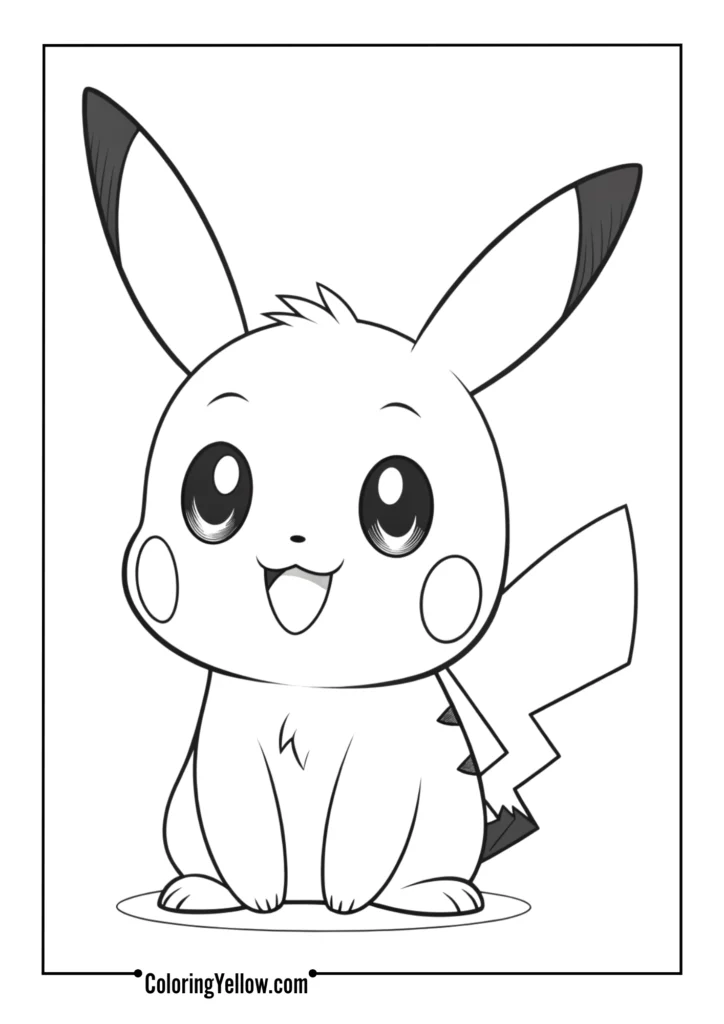 Pikachu Coloring Pages