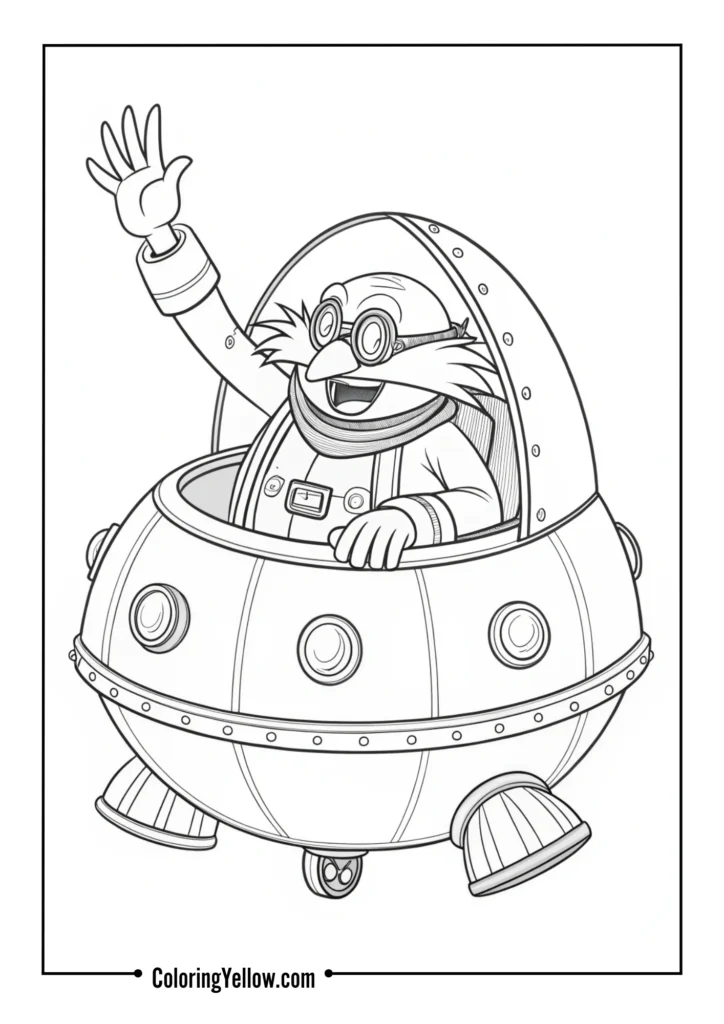 Dr. Eggman in Hovercraft