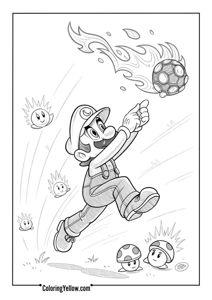 Fireball Attack on Goombas