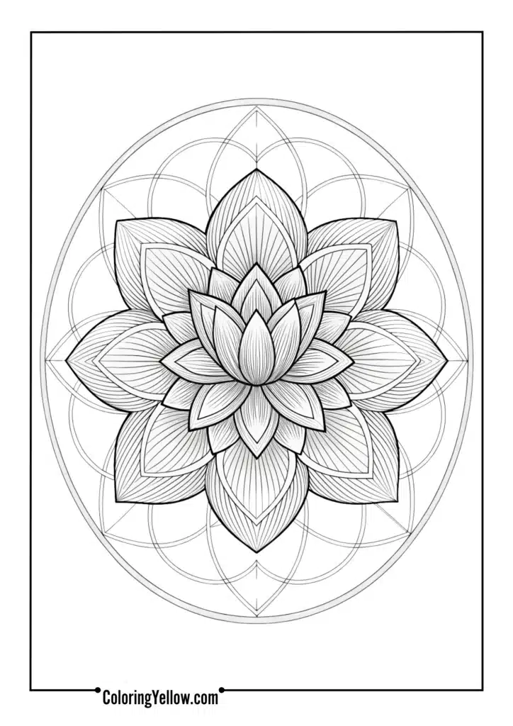 Floral Lotus Mandala