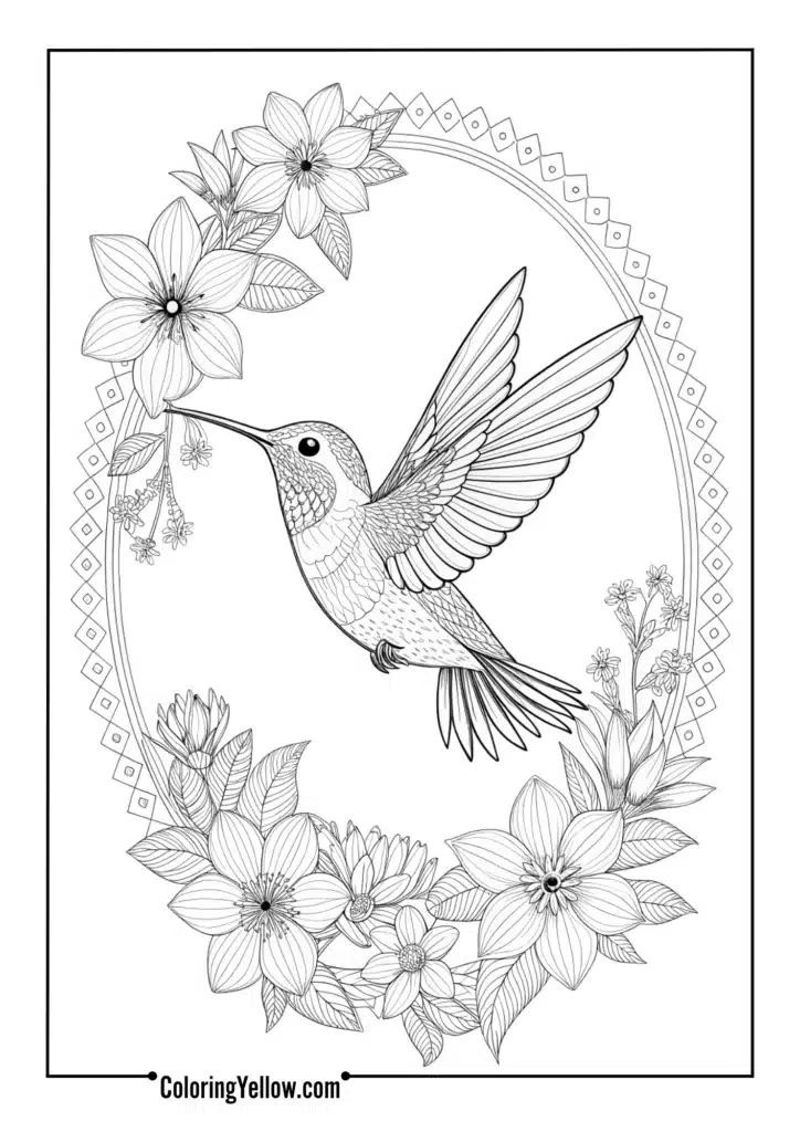 Hummingbird Mandala