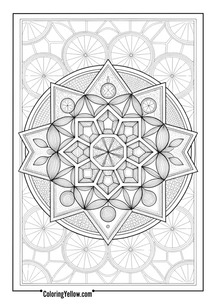 Isometric Perspective Mandala