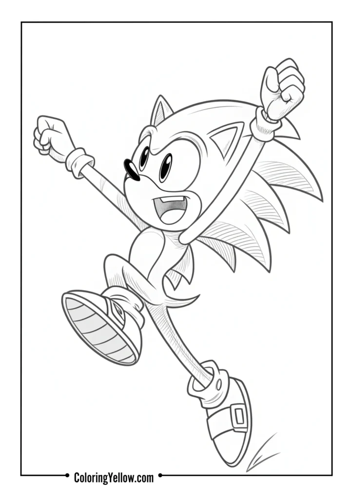 Jumping Sonic Pose