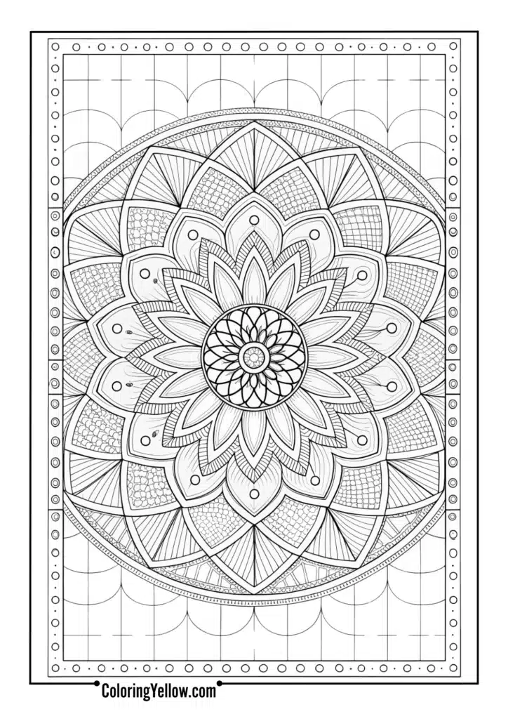 Layered Grid Mandala