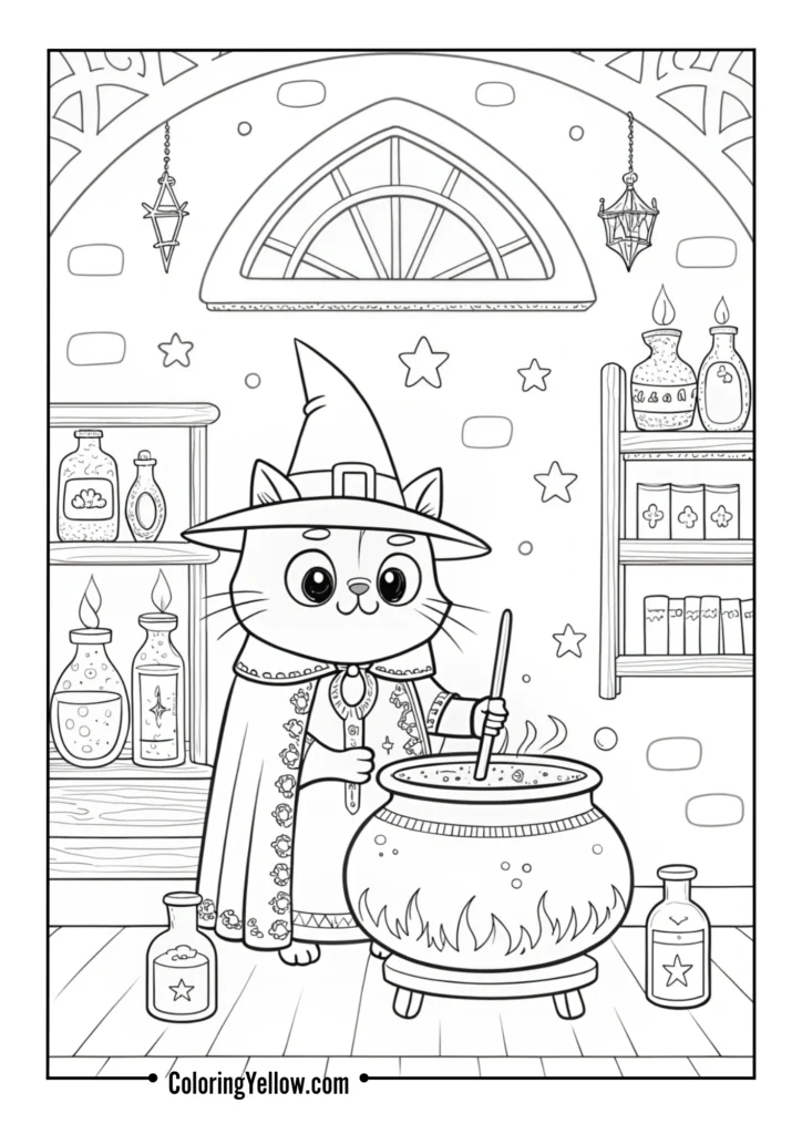 Magical Cat Potion Desk
