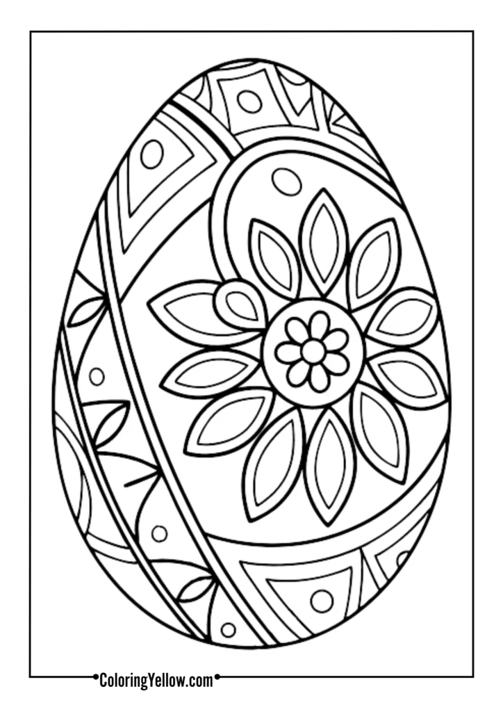 Mandala-style eggs