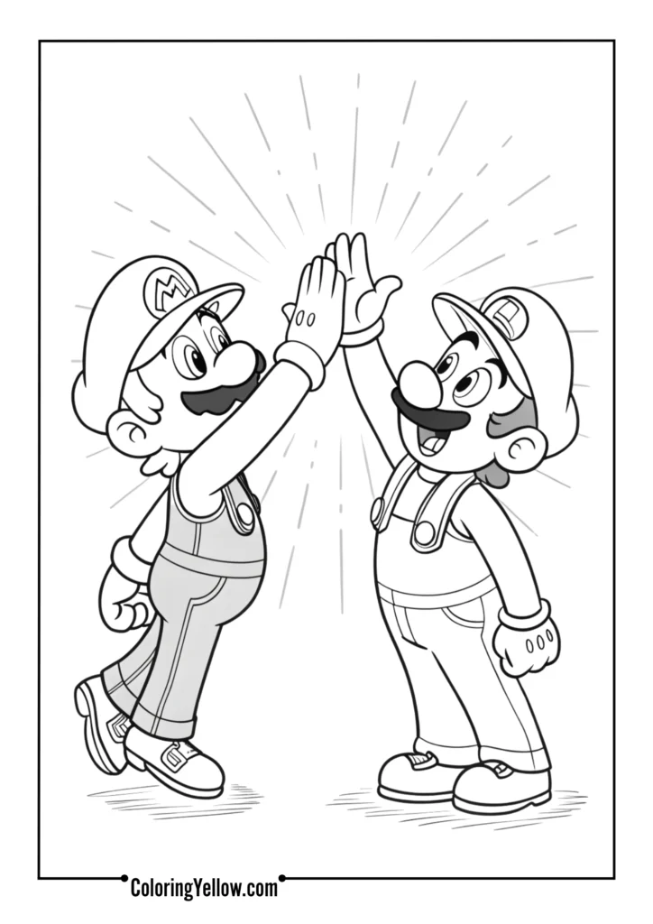 Mario & Luigi High-Five