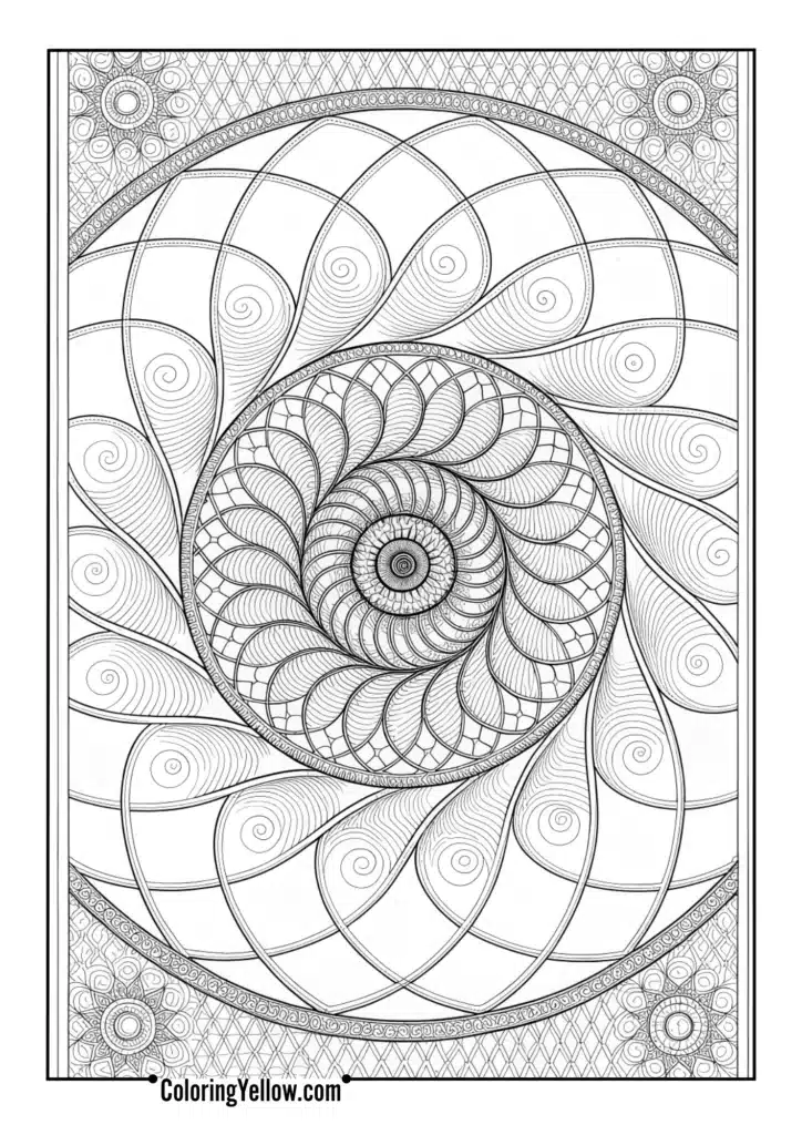 Optical Spiral Mandala