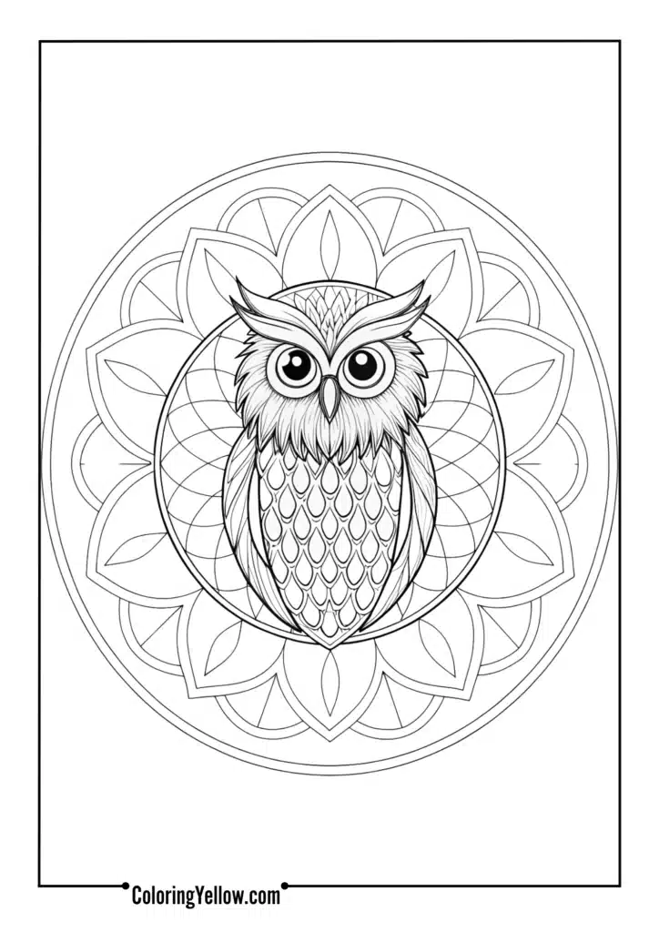 Owl Mandala