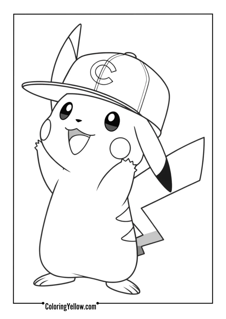 Pikachu Wearing a Hat