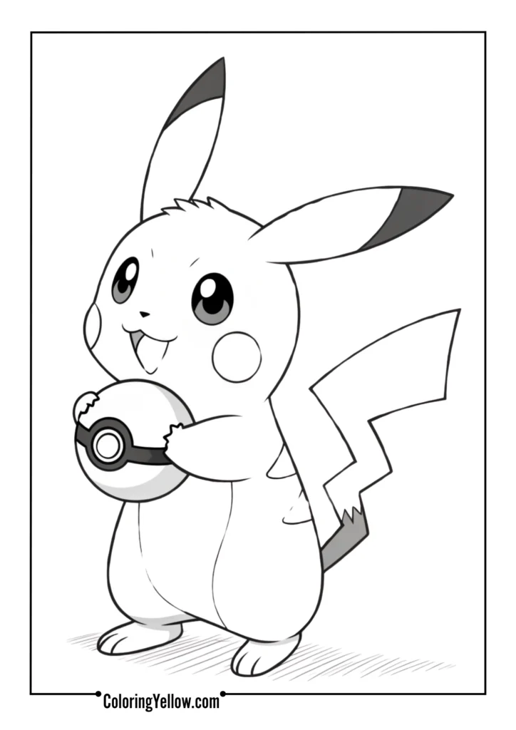 Pikachu with Pokéball