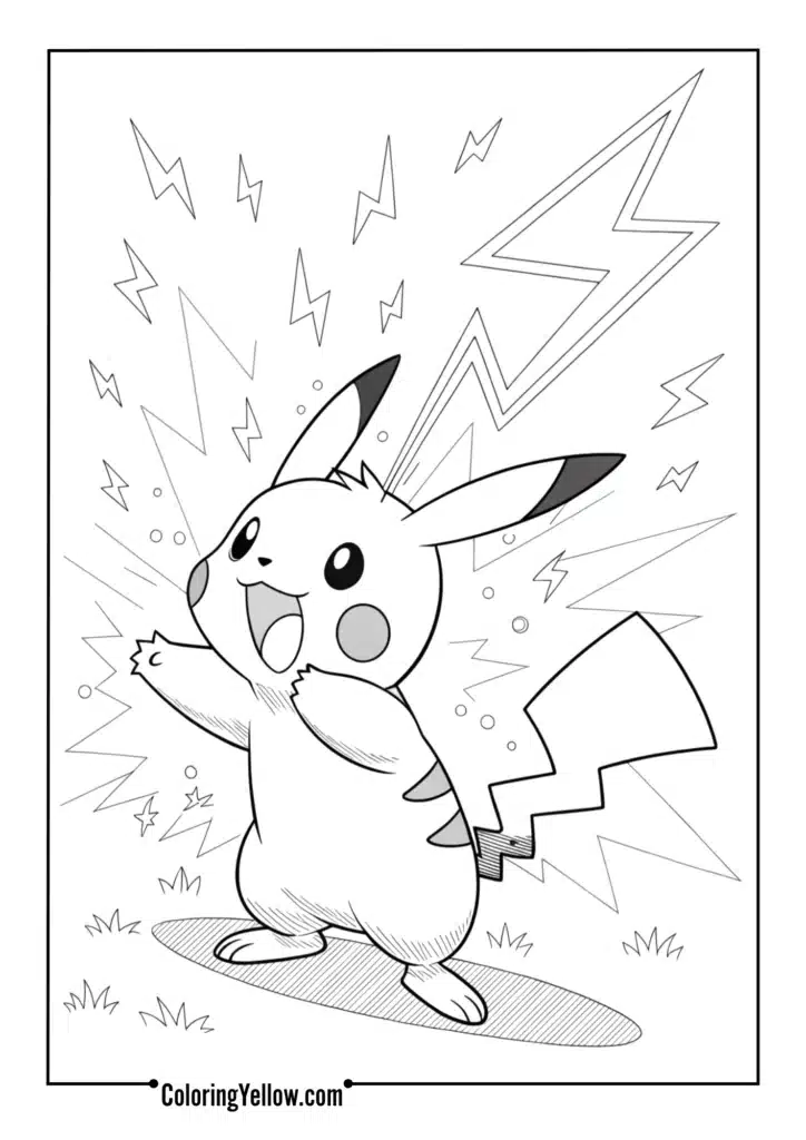 Pikachu with Thunderbolt
