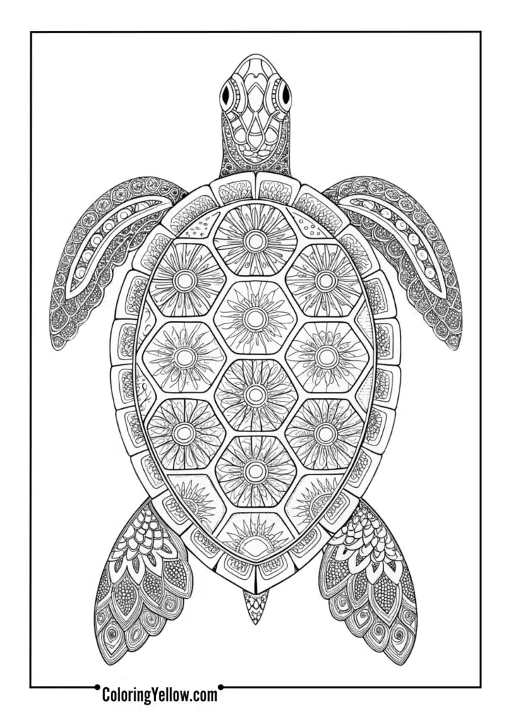 Sea Turtle Mandala