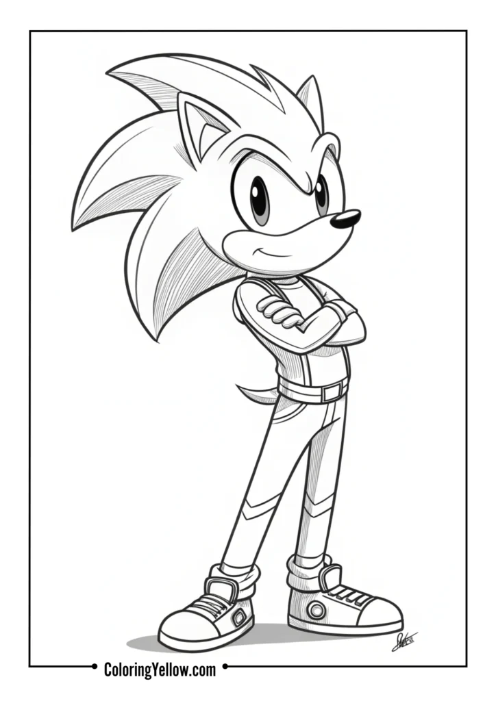 Shadow the Hedgehog Arms Crossed