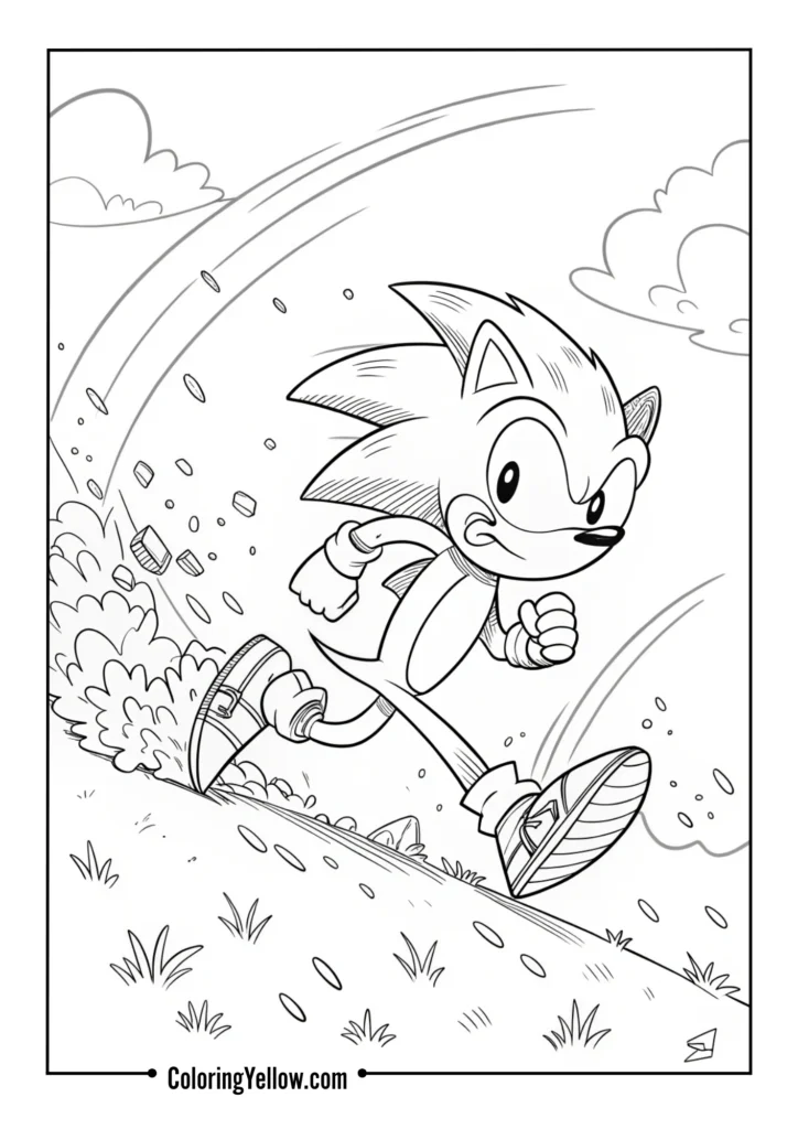 Sonic Skidding to a Stop