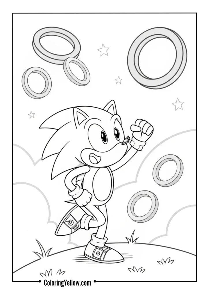 Sonic with Floating Rings