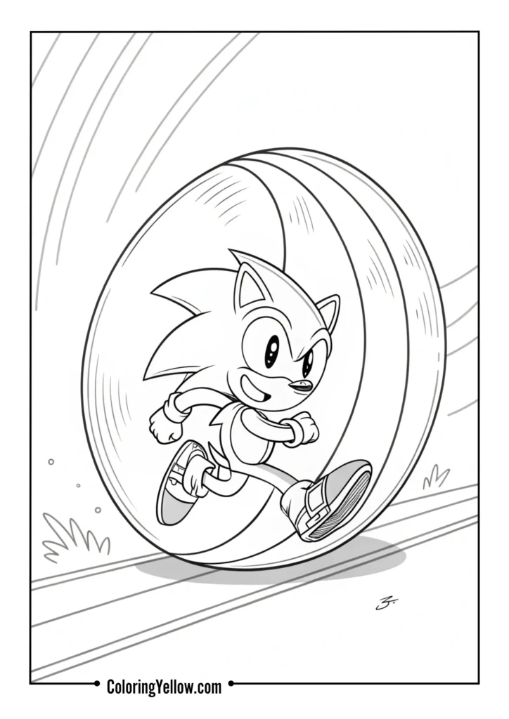 Spin Dash Sonic