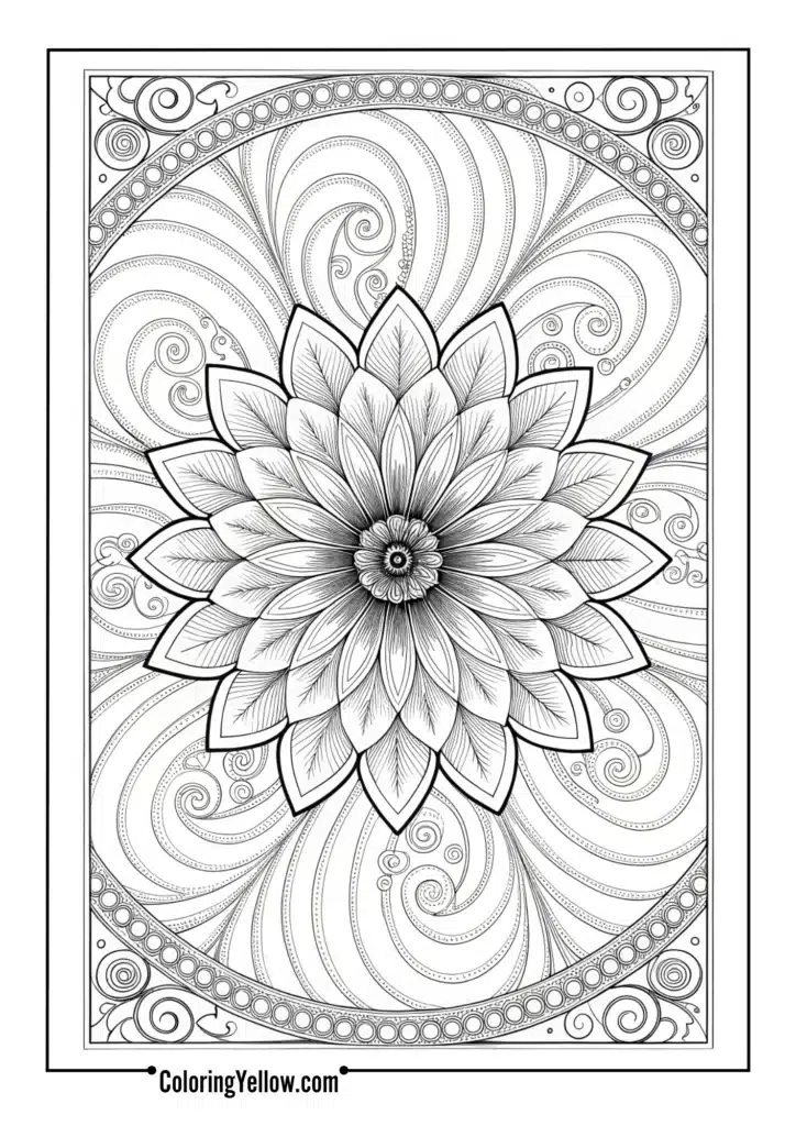 Spiral Bloom Mandala