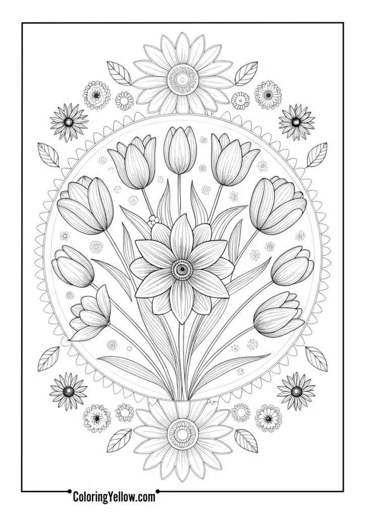 Spring Bloom Mandala