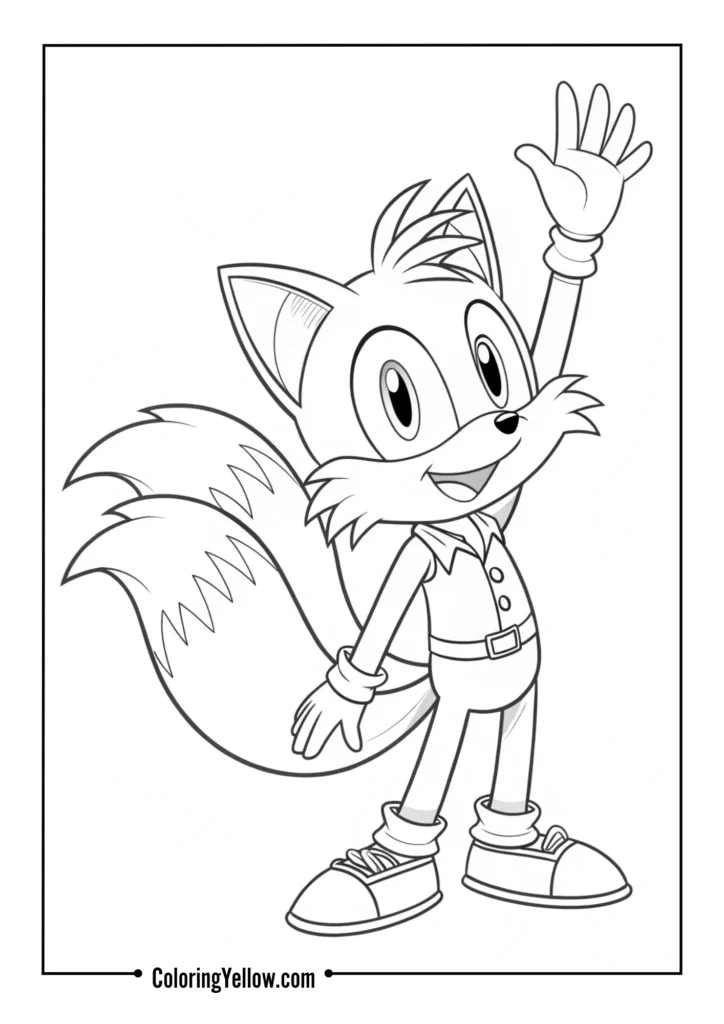 Tails Waving