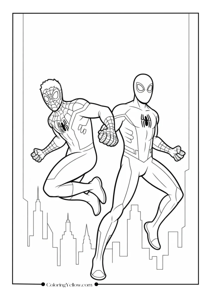 Team-Up of Miles Morales and Peter Parker
