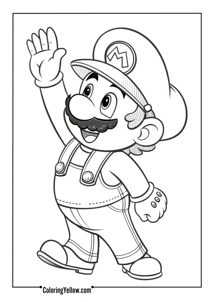 Toddler Mario Waving