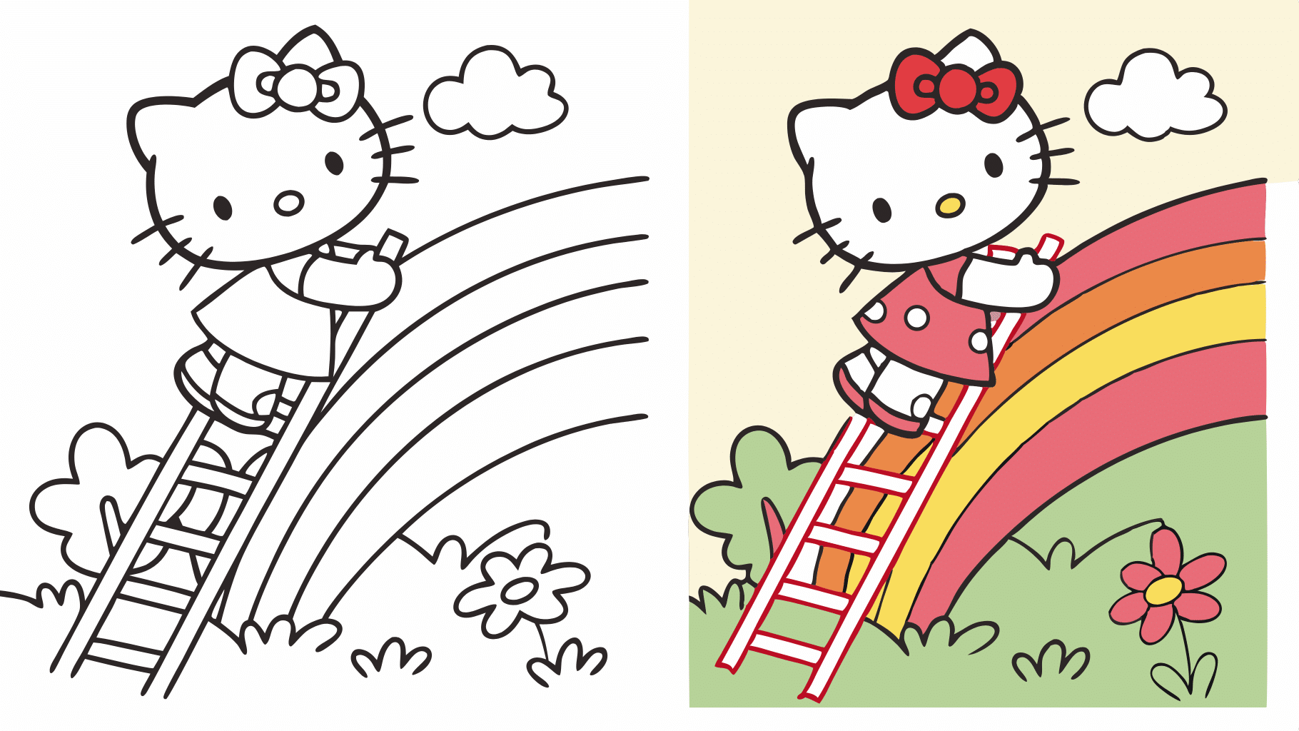 Hello Kitty Coloring Pages